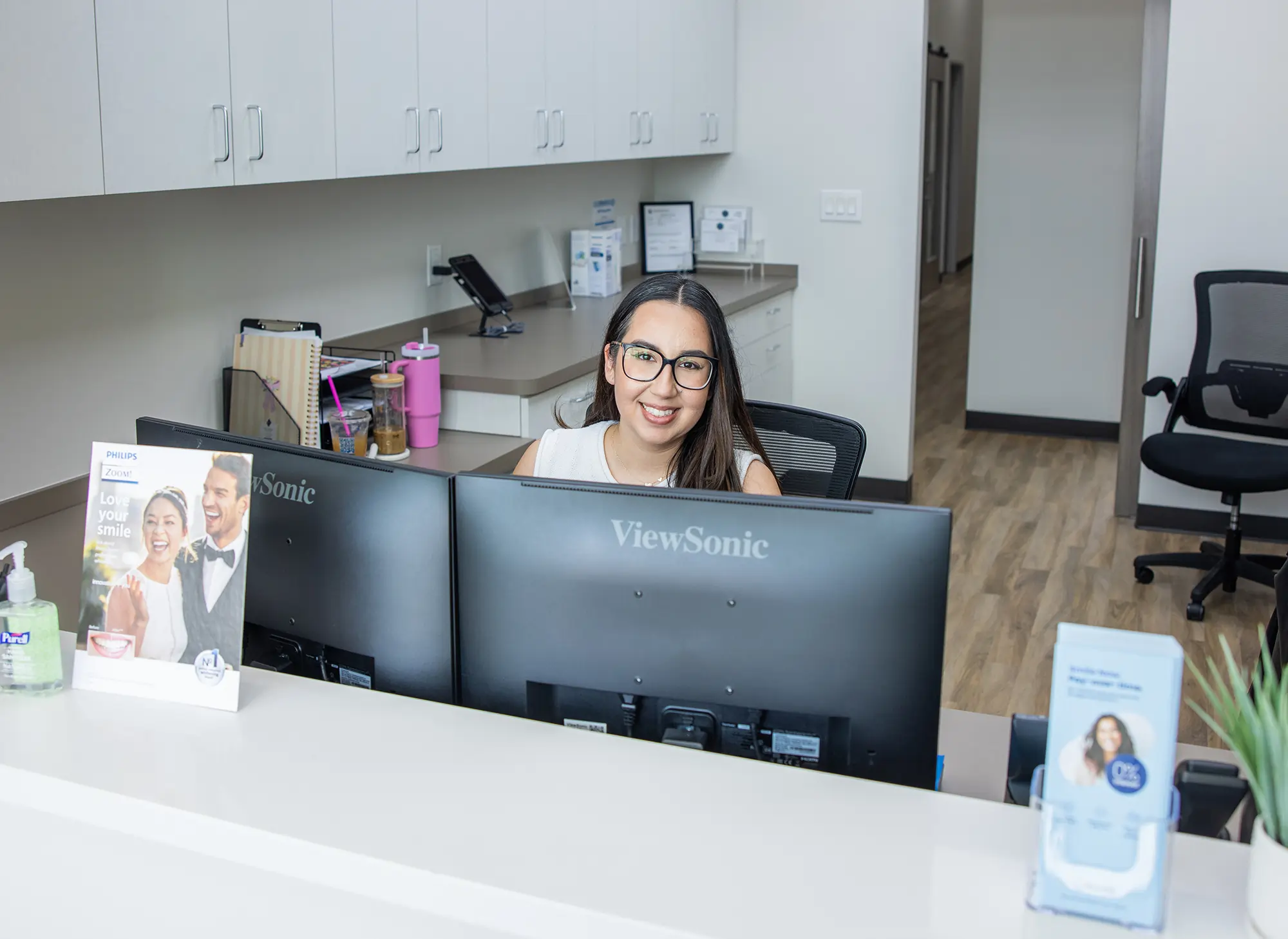 BLVD Dentistry & Orthodontics Cypress office Front Desk